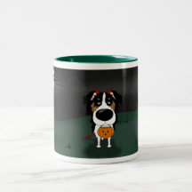 Australian Shepherd Halloween Coffee Mugs