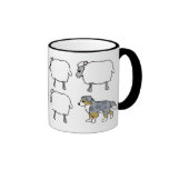 Australian Shepherd Herding Sheep Mug