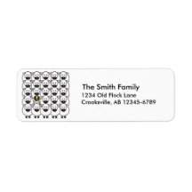 Australian Shepherd in the Sheep Return Address Label