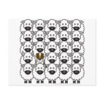 Australian Shepherd in the Sheep Post Card