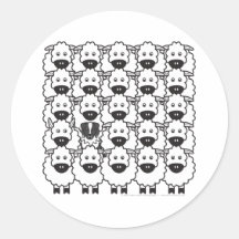Australian Shepherd in the Sheep Stickers