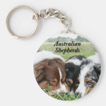 Australian Shepherd Keychain