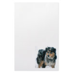 Australian shepherd note pads custom stationery