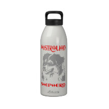 AUSTRALIAN SHEPHERD WATER BOTTLE