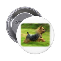 Australian Silky Terrier design Pinback Button