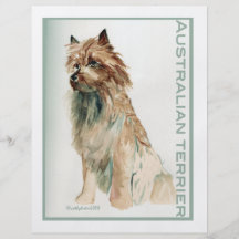 Australian Terrier sit Custom Flyer