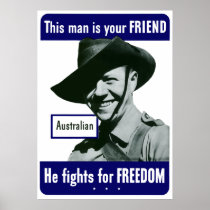 Australian -- This Man Is Your Friend Print