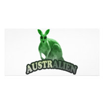 AustrAlien t-shirt Photo Card Template