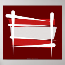 Austria Brush Flag Posters