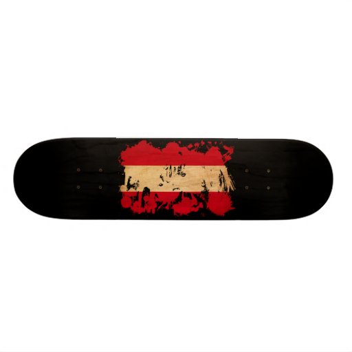 Austria Flag Skate Deck