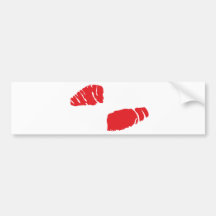 austria lipps kiss bumper sticker