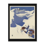 Austria Ski lodge in the Alps Postcard