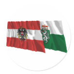 Austria & Steiermark Waving Flags