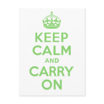 Authenic Keep Calm And Carry On Green. Best Price