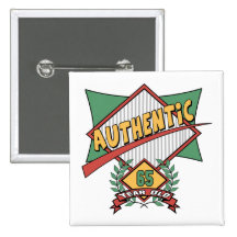 Authentic 65th Birthday Gifts Pin
