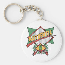 Authentic 6th Birthday Gifts Keychain