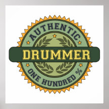 Authentic Drummer Posters