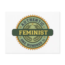 Authentic Feminist Postcard