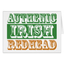 Authentic Irish Redhead Card