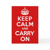 Authentic Keep Calm And Carry On Original Red