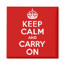 Authentic Keep Calm And Carry On Original Red