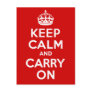 Authentic Keep Calm And Carry On Original Red
