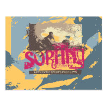 Authentic Surfing T shirts and Gifts Postcards