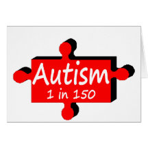 Autism 1 in 150 (Red  PP) Cards