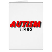 Autism 1 in 150 (RedBlk) Cards