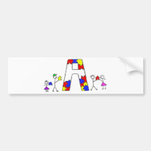 AUTISM_9 BUMPER STICKER