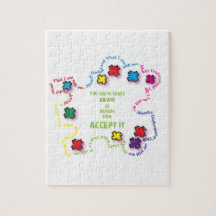 Autism Accept It!!! Jigsaw Puzzle