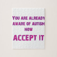 Autism Accept It Pink/Purple Puzzles