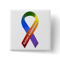 Autism Acceptance Pinback Button