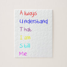 Autism Acrostic Poem Crayon Jigsaw Puzzle