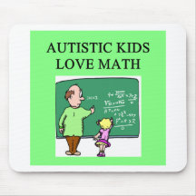 autism autistic kids love math mouse pad