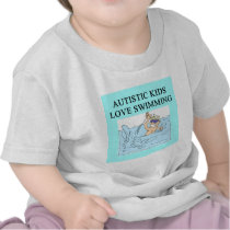 autism autistic kids love swimming shirt