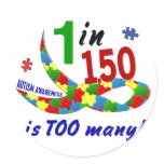 AUTISM AWARENESS 1 IN 150 IS TOO MANY