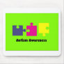 Autism Awareness 3 Puzzle Pieces Mousepad