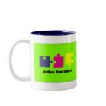 Autism Awareness 3 Puzzle Pieces Mug