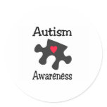 Autism Awareness (Blk PP) Stickers