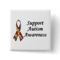Autism Awareness Pinback Buttons