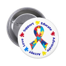 Autism Awareness Button