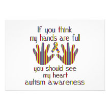 autism awareness custom announcements