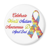 Autism Awareness Dayu Fridge Magnet
