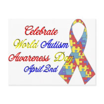 Autism Awareness Dayu Post Card