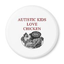 autism awareness design what autistic kids love refrigerator magnet