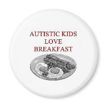 autism awareness design what autistic kids love refrigerator magnet