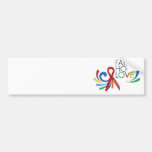 Autism Awareness - Faith, Hope, Love Bumper Stickers