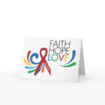 Autism Awareness - Faith, Hope, Love Greeting Cards