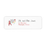 Autism Awareness - Faith, Hope, Love Return Address Label